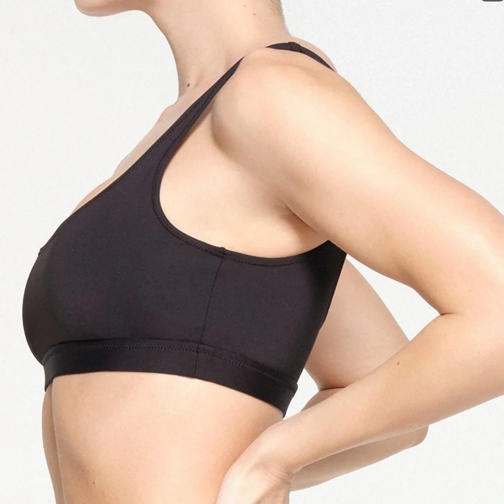 NWT Skims Swim Tank Bikini Top Onyx XS black SW-TNK-0743